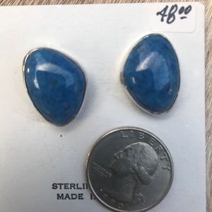 Native American Blue Lapis Post Earrings